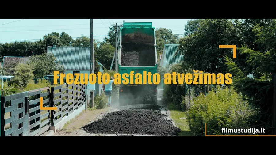 Asfaltavimo darbų reklaminis klipas