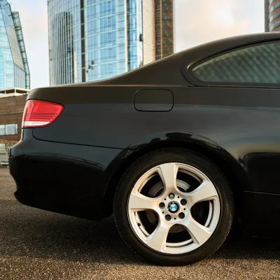 BMW automobilio nuotraukos sesijos metu