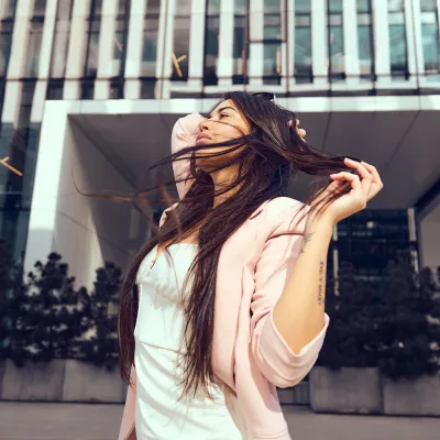 Lady in Pink